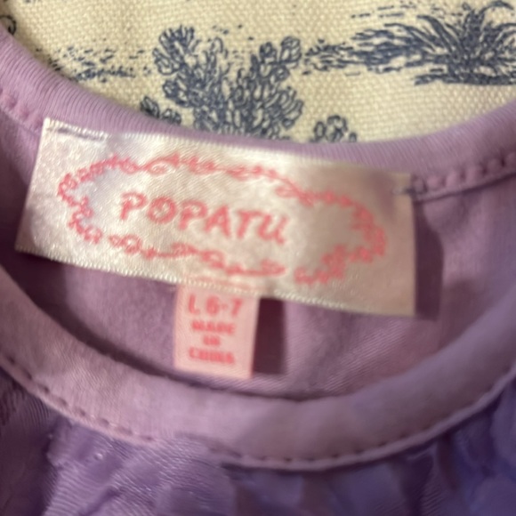 Popatu Girls Floral Sleeveless Fit and Flare Dress in Purple. - Picture 11 of 14